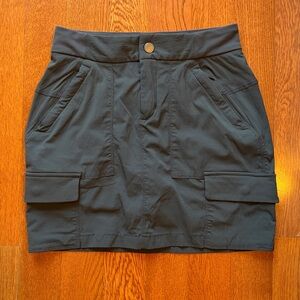 Athleta trekkie cargo skort dark grey size 0